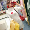 Korean Warm Slim Collar Sweater Dress SD01558