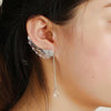 Japanese Harajuku Angel Wing Crystal Earrings SD02371