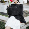 Japanese Warm Moon Shoulder-less loose Sweater SD01272