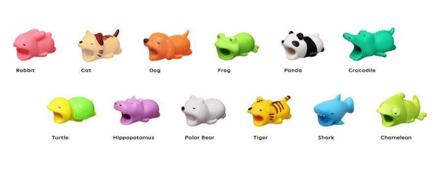 Cute Tiny Animal Cable Bite for Iphone Android Any Phone / USB Cable SD01619