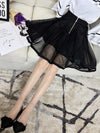 Korean Mesh Sipper High Waist Skirt SD01614