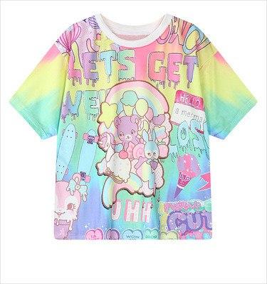 Japanese Harajuku Cute Cartoon Tops T-shirt SD01230