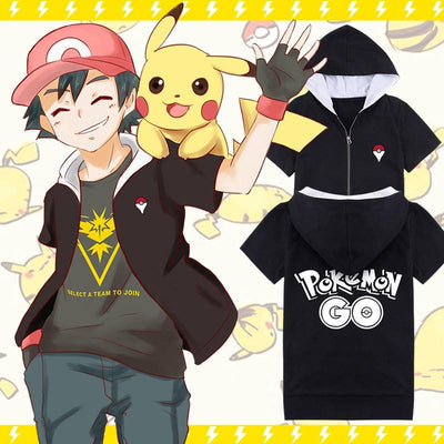 Japanese Anime Pokémon Go Select A Team to Join Short Sleeved Sweater SD00678