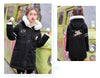 Japanese Winter Warm Black Unicorn Coat SD01200