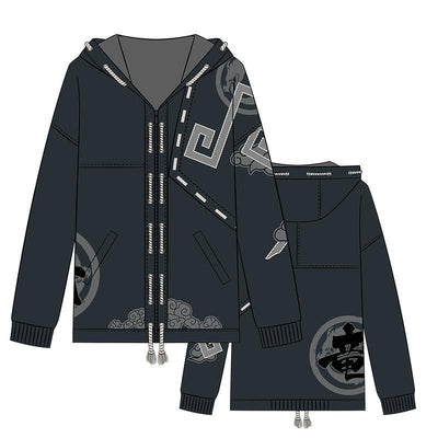 Overwatch Hanzo Navy Hoodie Sweater SD02270