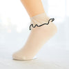 Ruffle Transparent High Socks SD00281