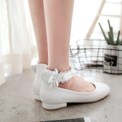 Lace Strap Flat Shoes SD00185