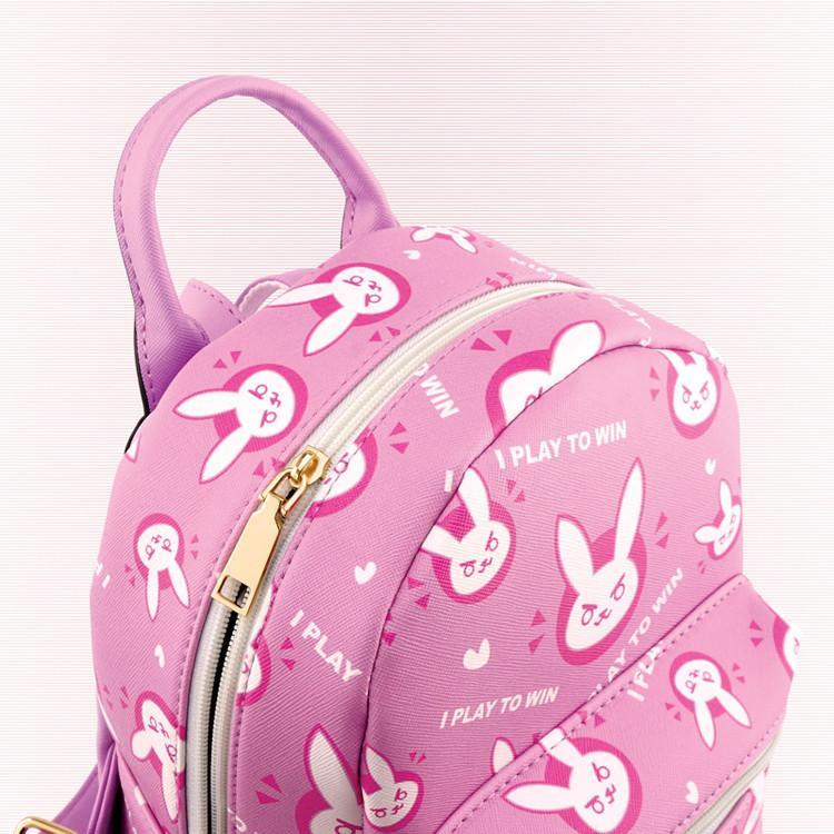 Overwatch D.VA DVA Bunny Cute Pink Backpack SD02128