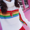 Korean Winter Warm Rain Bow Knitted Sweater SD01561