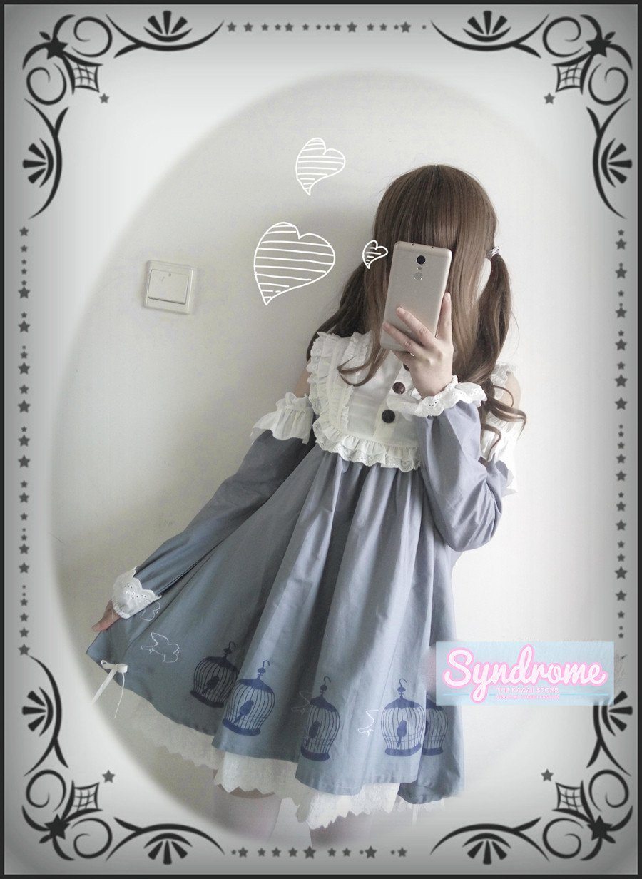 Harajuku Japanese Bird Cage Lolita Dress SD00745
