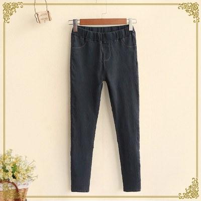 Japanese Fashion Long Thin Stretch Jeans Pants SD00980