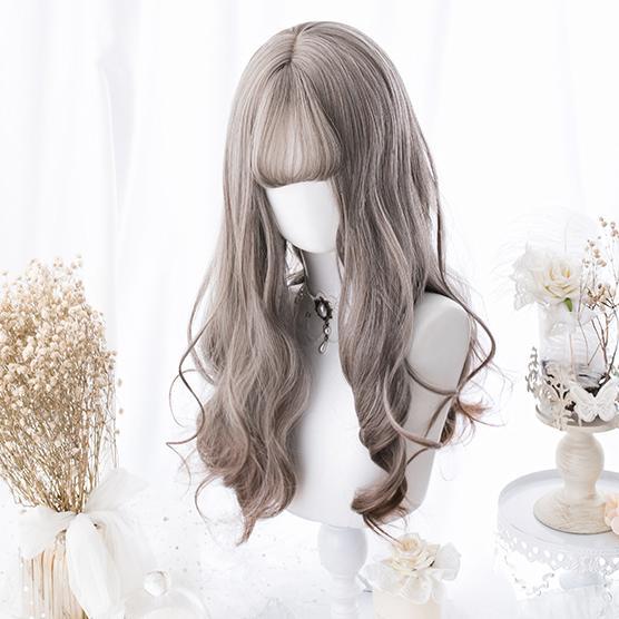 Grey Gradient Curly Long Wig SD00180