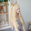 Harajuku Gold Blond Long Wave Curly Wig SD00660