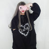 Do Not Touch Zipper Sleeve Hoodie Sweater SD01279