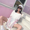 Japanese Harajuku Pink Panther loose sleeve shirt SD00806