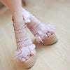 Japanese summer pink strap flower sandals high platform shoes SD00928