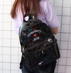 Japanese Harajuku Holo Holographic Iridescent Strawberry Milk Backpack SD01728