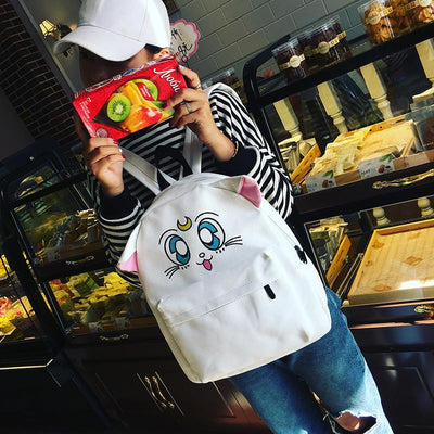 Sailor Moon White Artemis Backpack SD00045