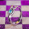 No Game No Live Blue Stone Silver Ring SD01308