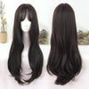 Harajuku Japanese Kawaii Lolita Long Dark Brown Fashion Wig SD02016