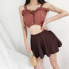 Korean Summer Ruffle Strap 3 Piece Swimsuit SD01617