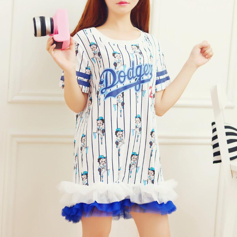 Japanese Cute Stripes cartoon Dress SD02334