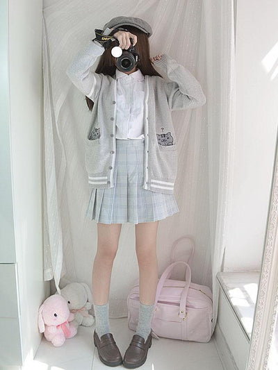 Grey Neko Astume Cardigan Sweater SD00269