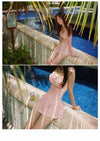 Korean Summer Pink Halter Swimsuit (swim suit) SD00723