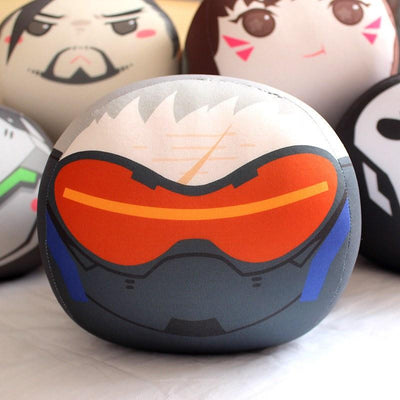 Overwatch Cute Face D.VA/Reaper/Soldier:76/Genji/Hanzo Pillow SD02109