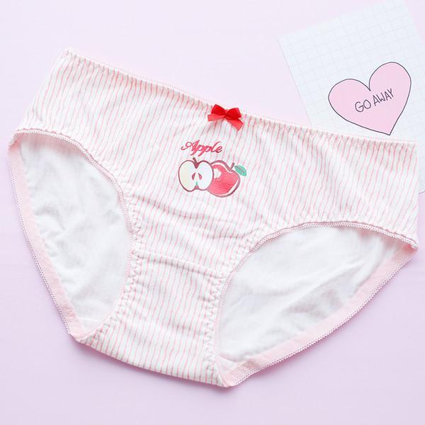 Japanese Harajuku Cute Cherry/Apple Bow Undies SD02392