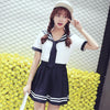 Japanese navy casual sailor school uniform t-shirt/skirt SD00826