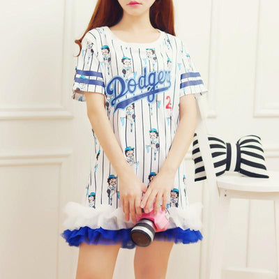 Japanese Cute Stripes cartoon Dress SD02334