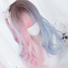 Pink Blue Gradient Long Wig SD00175