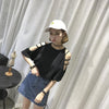 Korean Loose Hollow Sleeve Top SD00892