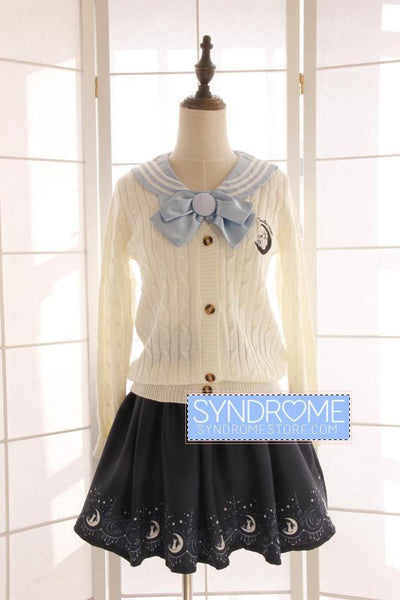 Sailor Moon Woolen Long-Sleeved Cardigan Sweater SD00254