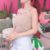 Korean Heart Holes Mesh Knitted Top SD01570