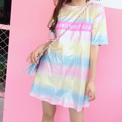 Rainbow Pastel Good Night Good Dress SD01435