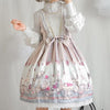 Lolita Teddy Bear Bunny Cat Doll Printed Lace Strap Dress SD00527