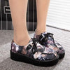 Black Cosmic Art Platform Creepers Shoes Ver.8 SD00170