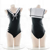 Black Summer Sailor One Piece Swimsuit SD01322