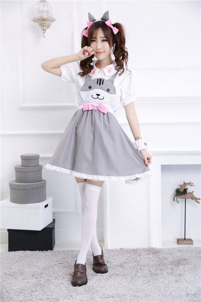 Japanese Neko Atsume Maid Cosplay Dress SD00774