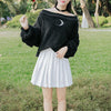 Japanese Warm Moon Shoulder-less loose Sweater SD01272