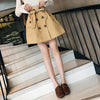 Korean retro chic double-breasted lace high waist skirt SD00935