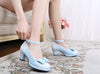 Japanese Princess Lolita Bow Cute Lace Heel Shoes SD01952