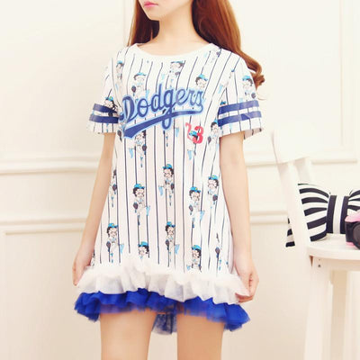 Japanese Cute Stripes cartoon Dress SD02334