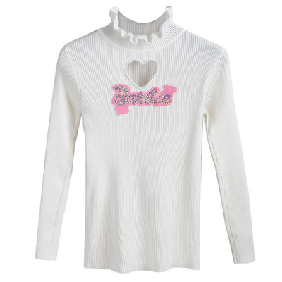 Japanese kawaii barbie Hollow Heart Sweater SD01424