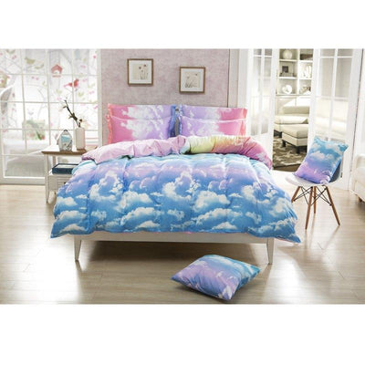 Pastel Clouds Sheet Bedding Bed 4 pieces SD00063