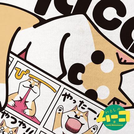 Shiba Inu Muco and Komatsu-san Comic Print Long-sleeved Long-shirt SD01868