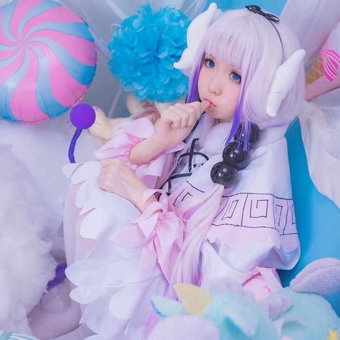 Miss Kobayashi's Dragon Maid Anime Kanna Cosplay SD02250