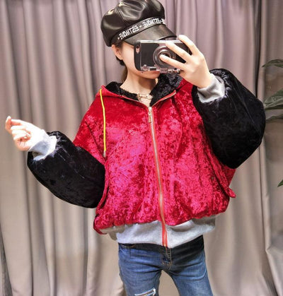 Japanese Harajuku Loose Heavy Hoodie Jacket SD01352